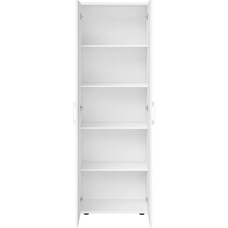 Bellamio 'Apol' Mehrzweckschrank, weiß, 176x33x60 cm, Aktenschrank mit 5 höhenverstellbaren Ablagefächern – Bild 9