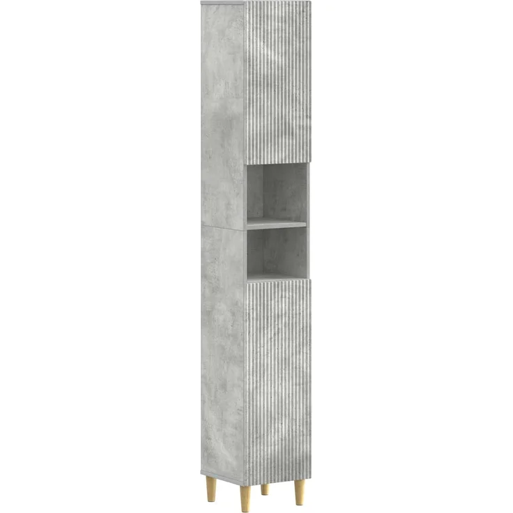 vidaXL 3-teiliges Badezimmer-Schranksystem ARNHEM Betongrau 3417849 – Bild 3