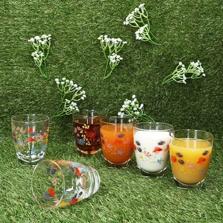 MamboCat Glas 6x Marie Trinkgläser 220ml Saft-Gläser Limo-Glas Wasser Softdrink, Glas – Bild 3