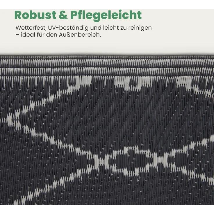 Bestlivings Outdoor Teppich Wetterfest und UV-Beständig ( 120x180cm / Raute ) Teppich aus Kunststoff für Garten, Balkon, Terrasse - Outdoorteppich – Bild 4