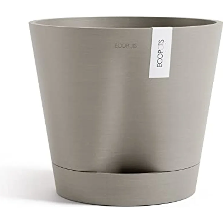 ECOPOTS Blumentopf Venice 2 30 Taupe, für den Innenbereich – Bild 2