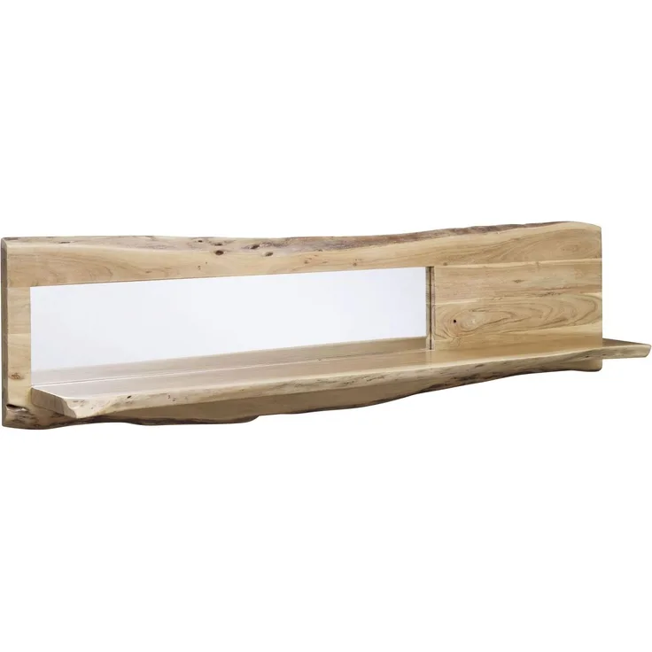 Wandregal Akazie 165x22x38 natur lackiert PURE ACACIA #706