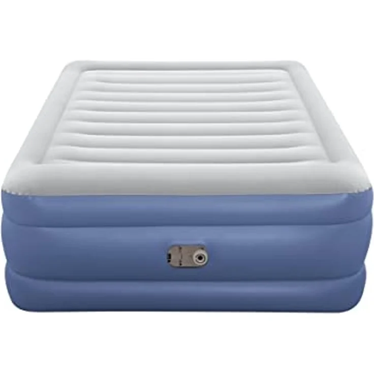 TriTech™ Doppelluftbett mit integrierter Elektropumpe, Blau/Grau, 203 x 152 x 61 cm – Bild 6
