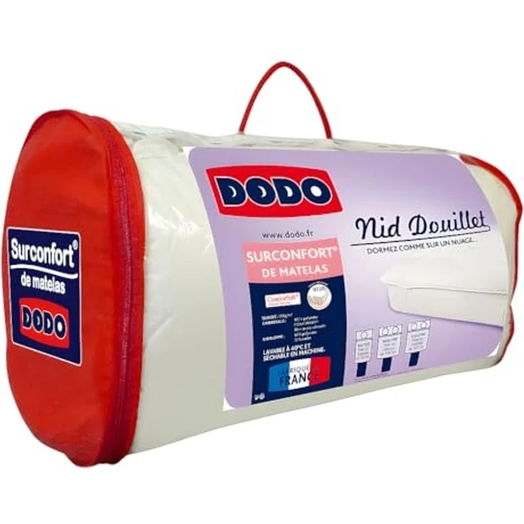 DODO - NID DOUILLET Topper StoffStoffStoff Weiß - B 90 cm x H 5 cm x L 190 cm – Bild 2