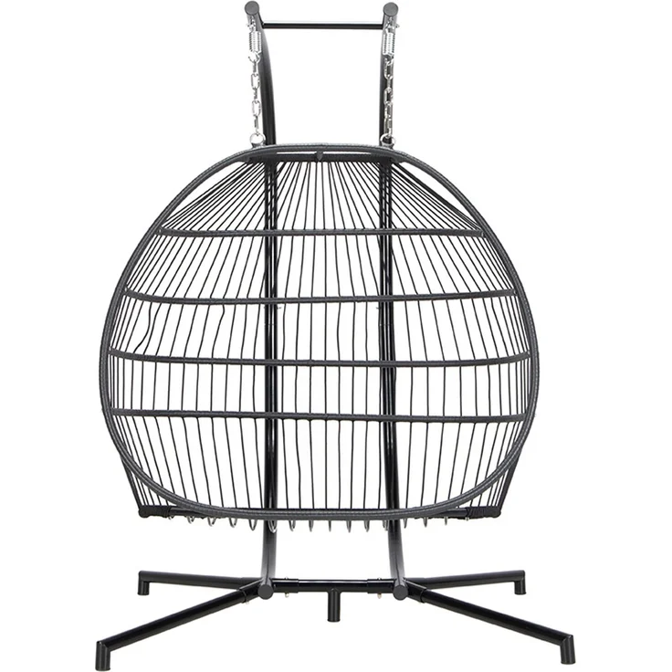 HOME DELUXE Hängesessel LOMA – 2 Sitzer Schwarz – Bild 12