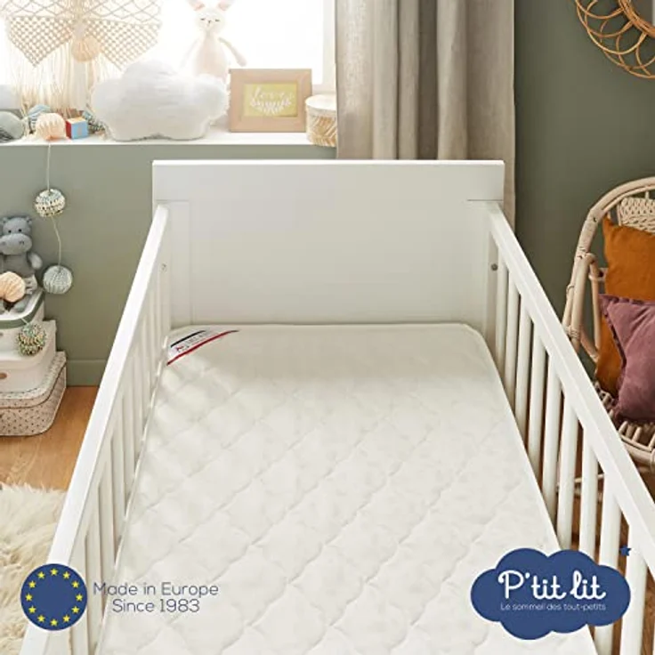 P'tit Lit - Unentbehrliche Babymatratze - 60x120 cm - Klimatisiert: 1 Sommerseite / 1 Winterseite - Oeko Tex® – Bild 6