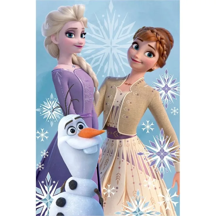 Babydecke Eiskönigin Schwestern Frozen Fleecedecke Warm Kuscheldecke 100x150 cm, Disney