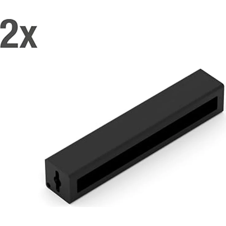 Alberts Regalträger, Schwarz, Metall, 4x4x22 cm, für Wandregale im Wohnzimmer – Bild 2