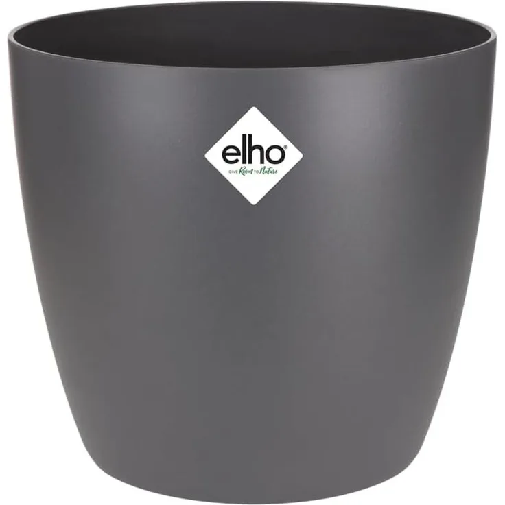 Elho Übertopf Brussels Ø 20cm 4,5l Anthrazit Blumentopf 19cm Höhe