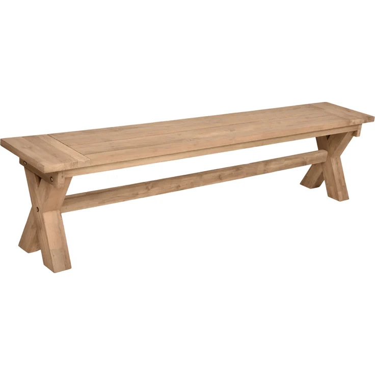 Garten-Sitzgruppe NOLAN 3-tlg. - Teak, Braun | Gartenmöbel-Set Gartengarnitur Garten-Essgruppe mit Stühlen und Esstisch – Bild 4