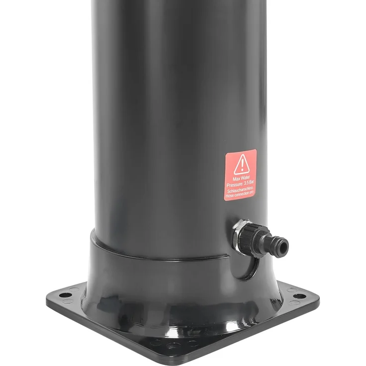 Freistehende solarbetriebene Gartendusche JUANILLO Schwarz – Bild 8