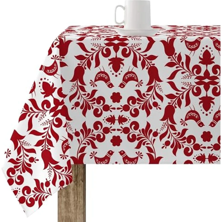 Belum Tischdecke, Weihnachten, schmutzabweisend, rechteckig, aus Harz, harzbeschichtet, Tischdecke für Zuhause (100x140 cm) – Bild 2