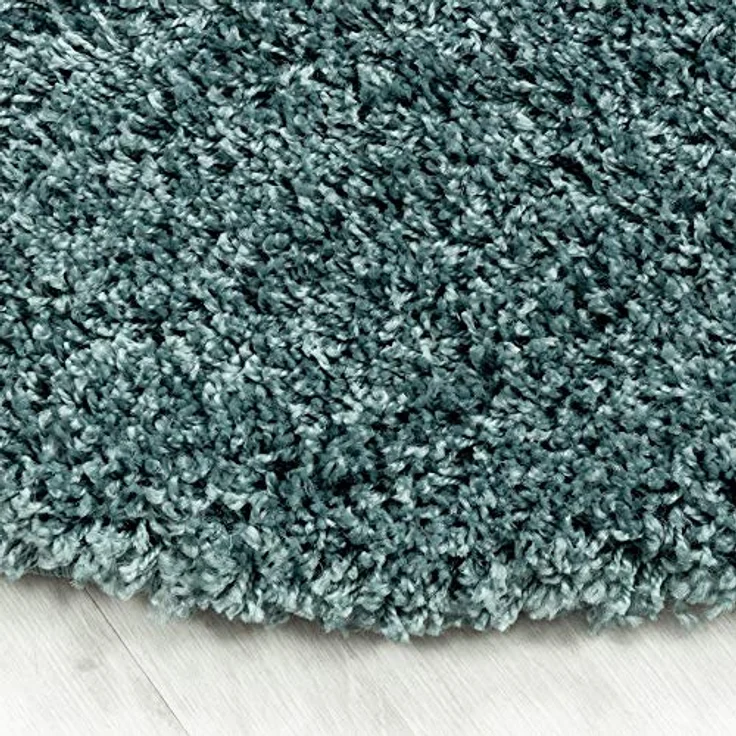 Carpetsale24 Shaggy Hochflor Teppich Läufer Flur 80x250 cm Aqua Blau - Modern Flauschiger Teppich Extra Weich, Pflegeleicht und Einfarbig - Ideal als Teppich für Küche, Schlafzimmer und Esszimmer – Bild 7
