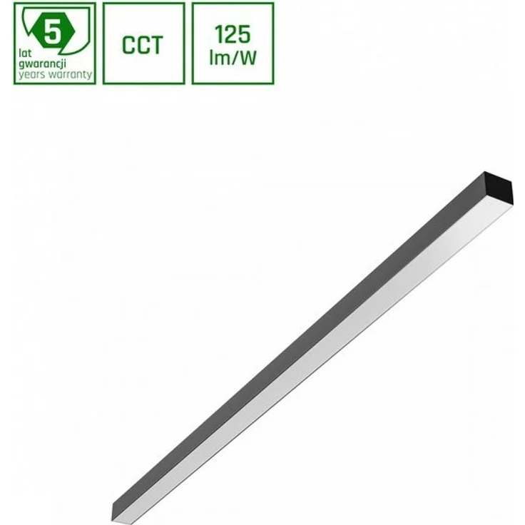 Spectrum Aufbauleuchte Deckenleuchte 120cm 40W 5000lm Schwarz 115° 230V IP20 2700-6000K CCT, Leuchtmittel fest integriert, CCT, einstellbare Lichtfarbe (CCT) – Bild 4