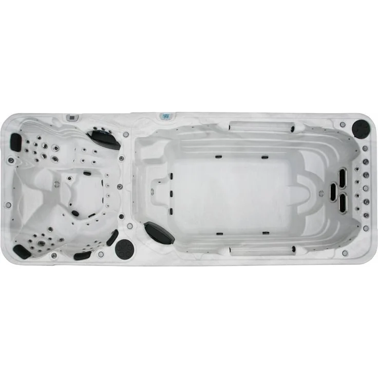 XXL Luxus Led Swim Spa 580x230cm Whirlpool Gegenstromanlage Outdoor Schwimmbad – Bild 4