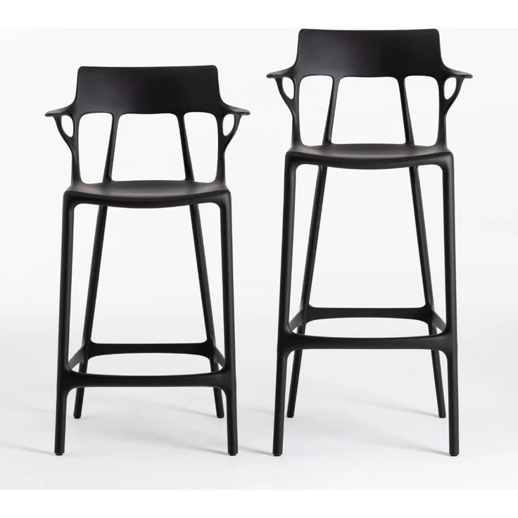 2er Set A.I. Barhocker schwarz – Bild 10