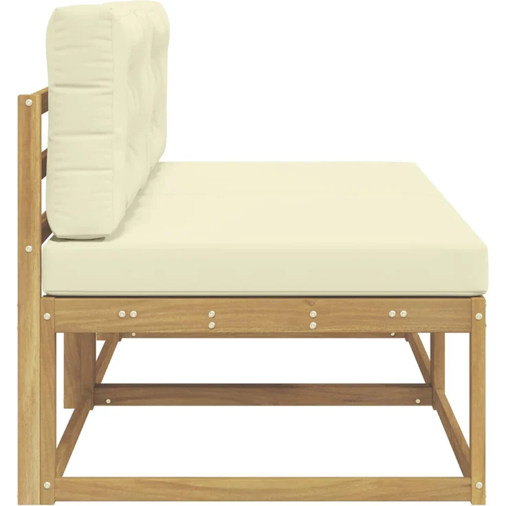 vidaXL Outdoor Mittelsofa 2 stk. 2-Sitzer Massivholz Akazie 901541 – Bild 4