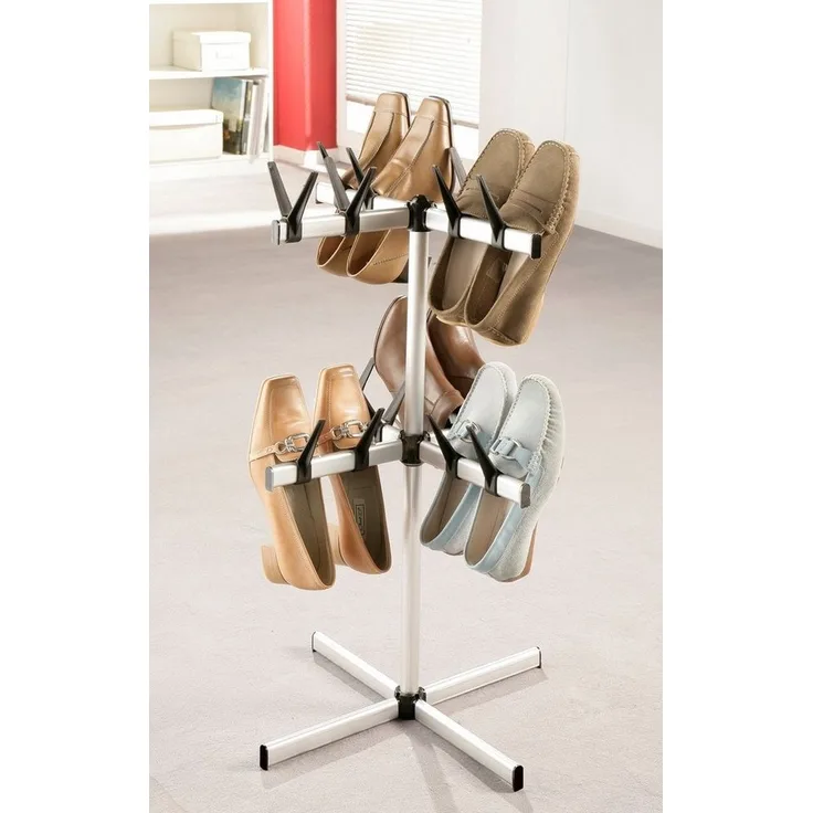 Ruco Schuhregal, Aluminium/Kunststoff, für 16 Paar Schuhe