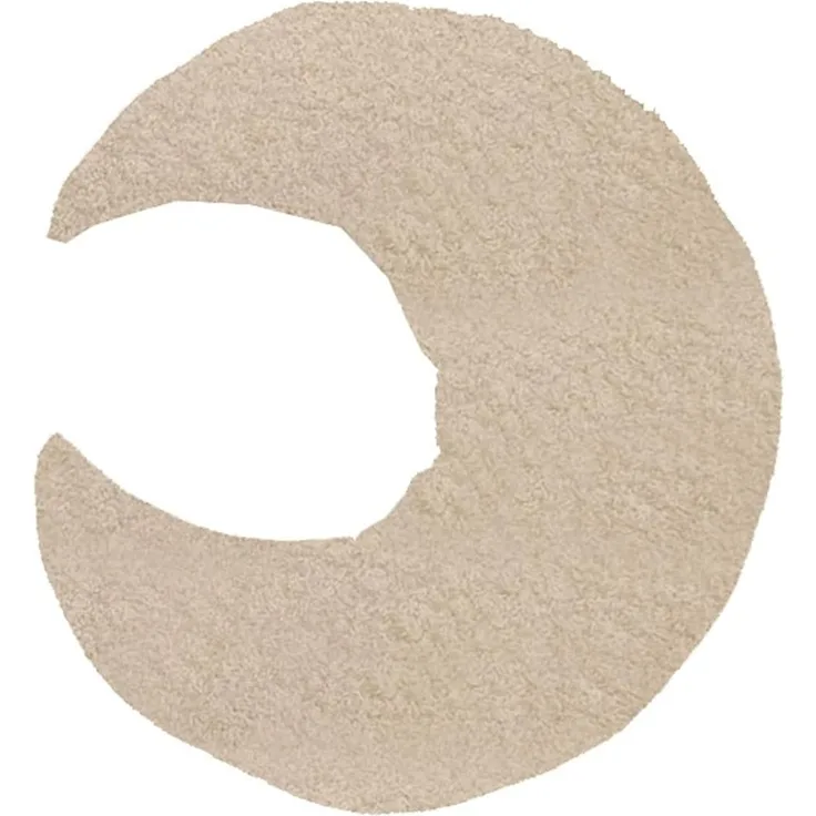 Kuschelkissen Kinder Mondkissen, Weiches Dekoratives Kinderkissen für das Zimmer, Mondform Zierkissen Sofakissen, Plüsch Kissen Dekokissen für Kinderzimmer Schlafzimmer Deko (Beige)
