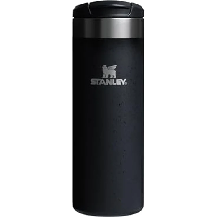 Stanley 1913 Aerolight Transit Thermobecher 0.47L - Hält 6 Stunden Heiß - Spülmaschinenfest - Kaffeebecher To Go Auslaufsicher - Kompatibel Mit Gängigen Pkw-Getränkehalterungen - Black Moon – Bild 1