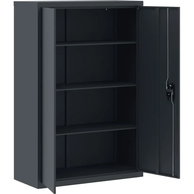 vidaXL Aktenschrank Anthrazit 90x40x140 cm Stahl 339747 – Bild 3