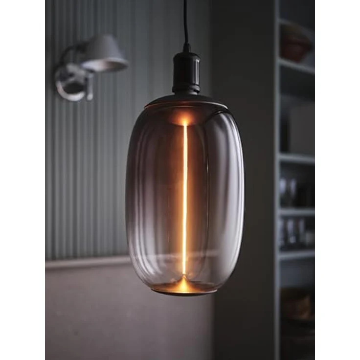 OSRAM Hängelampe VINTAGE 1906 BOBBIN, Pendelleuchte aus schwarzem Metall, Ø 10 cm, E27 Sockel – Bild 4