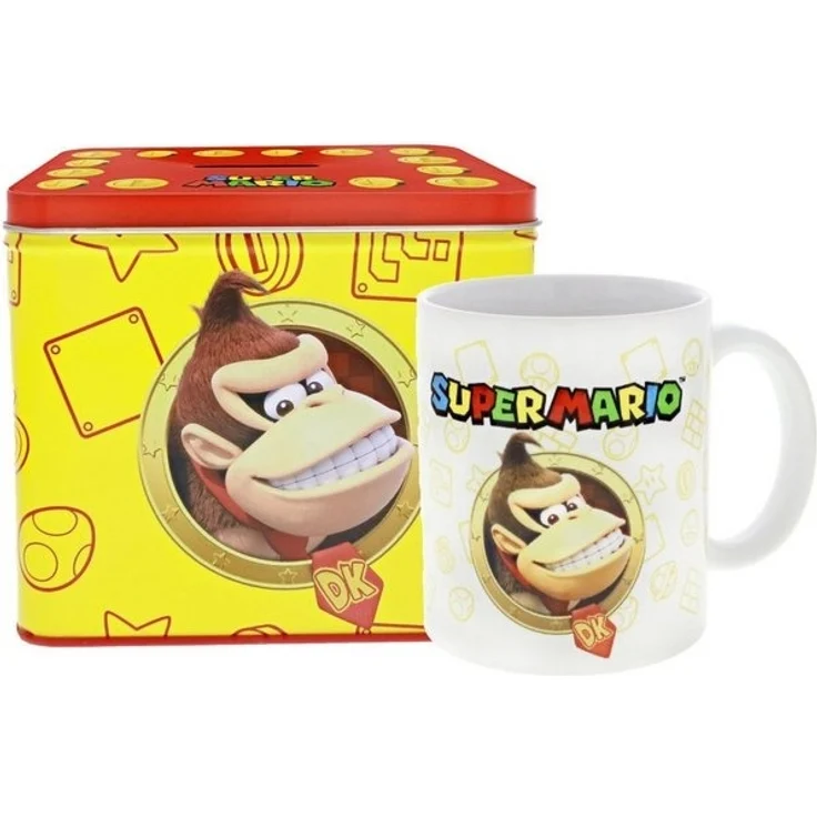 Nintendo Donkey Kong Von Super Mario Tasse Cup Becher mit Spardose Münzbox 9x13x11cm – Bild 4