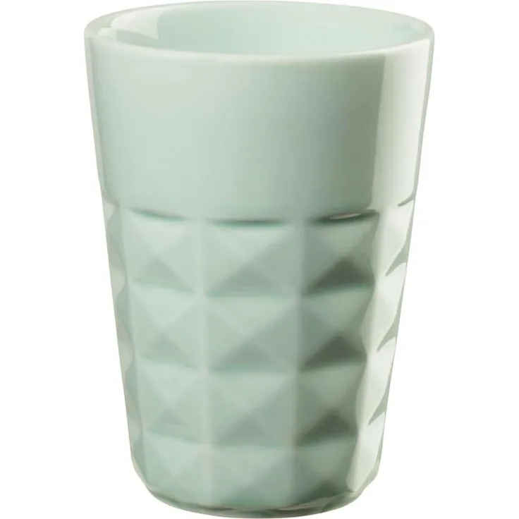ASA Selection facette Espressobecher Hint Of Mint, Espresso Becher, Kaffeetasse, Tasse, Porzellan, Grün, 80 ml, 59010178