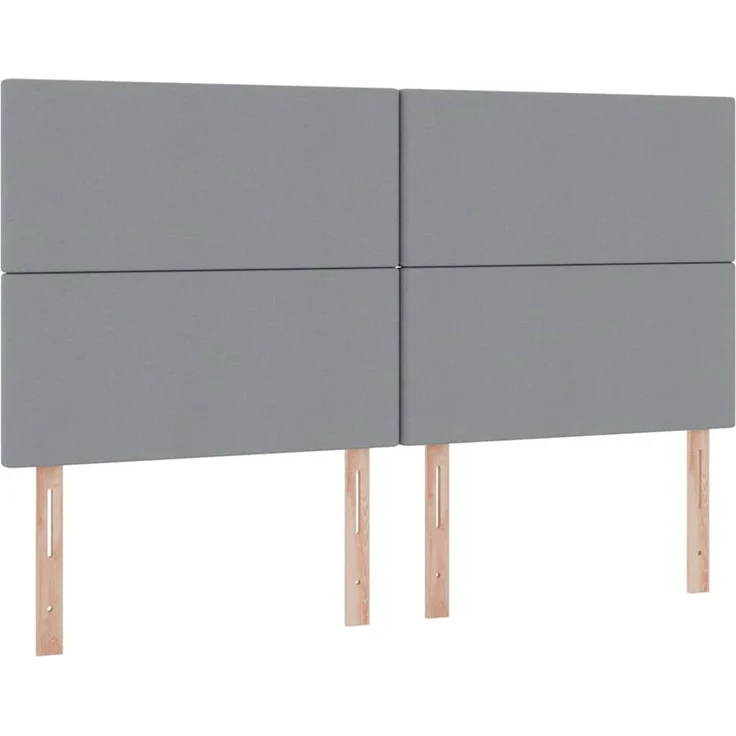 vidaXL LED-Speicherbett mit Matratze Hellgrau 160 x 200 cm Stoff 3372363 – Bild 10