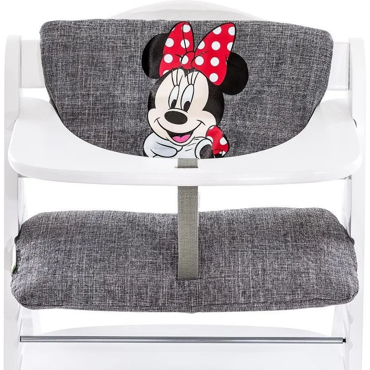 Hauck Hochstuhlauflage Luxe Minnie-Sitz-Kissen, grau