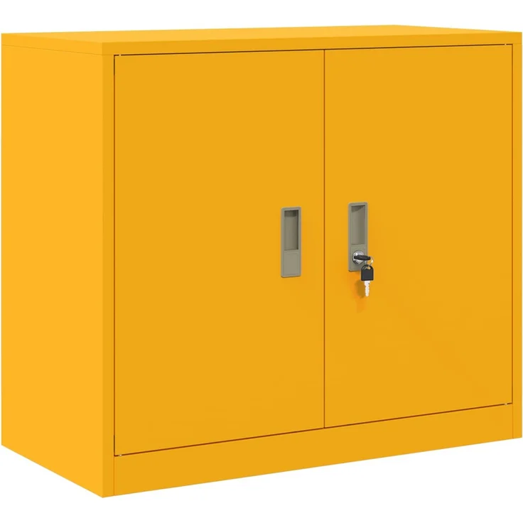 vidaXL Aufbewahrungsschrank 2 stk. Senfgelb 80 x 40 x 175 cm Stahl 3438738 – Bild 5