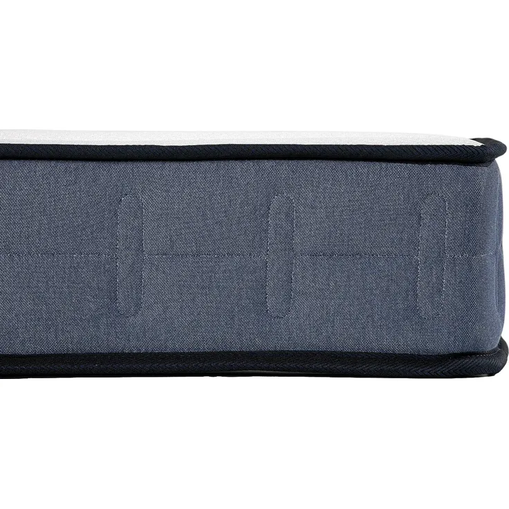 Vente-unique - DAYNI Set aus Matratze und Bettgestell Stoff Weiß - B 140 cm x H 19 cm31 cm x L 190 cm – Bild 4