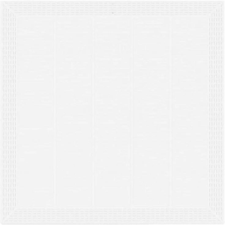 vidaXL Garten Essgruppe 3 pcs Weiß Polypropylen 3378684 – Bild 5