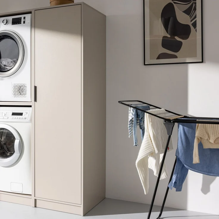 FACKELMANN Putzschrank 50 cm breit, Grau – Bild 2