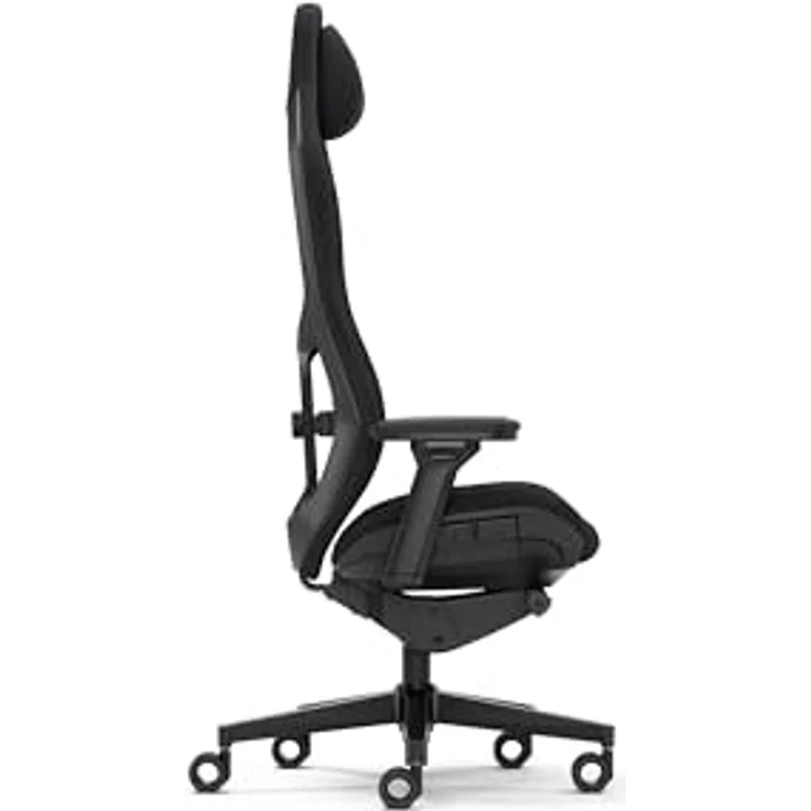Fractal Design Refine Alcantara Dark Gaming Chair - Ergonomic Office Desk Chair with 4D Adjustable Armrests, High-Back Support, Lumbar Cushion, and Premium Fabric – Bild 3