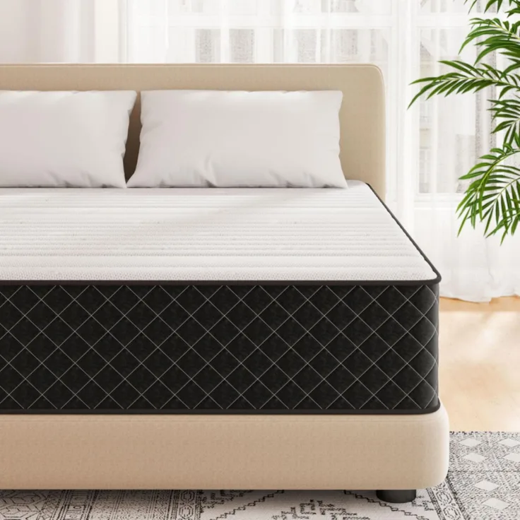 Matoresu Matratze 90x200 cm 7-Zone Härtegrad H4 Höhe/Öko-Tex Zertifiziert, 25cm Taschenfederkernmatratze mit Memory Foam, 90 x 200 x 25 cm