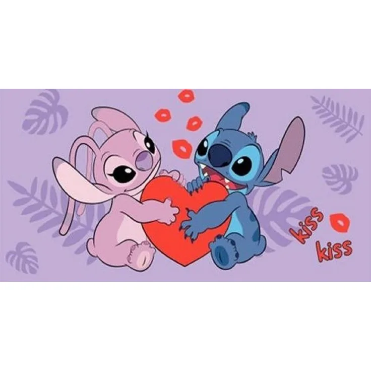 Lilo & Stitch Badehandtuch Strandtuch 70x140 cm aus Baumwolle – saugfähig & weich