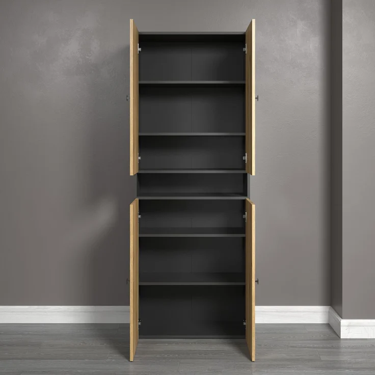trendteam Hochschrank (Hochschrank) Badschrank Badhochschrank 70 x 188 x 31 cm – Bild 6