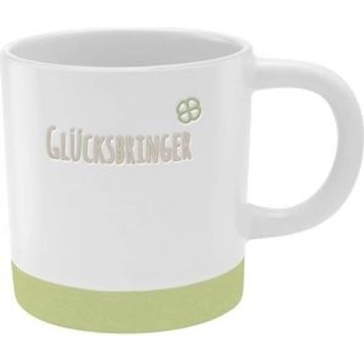 GRUSS & CO Tasse mit Gravur "Glücksbringer" | Steinzeug, 40 cl, mehrfarbig | Geschenk Glück | 48432 – Bild 4