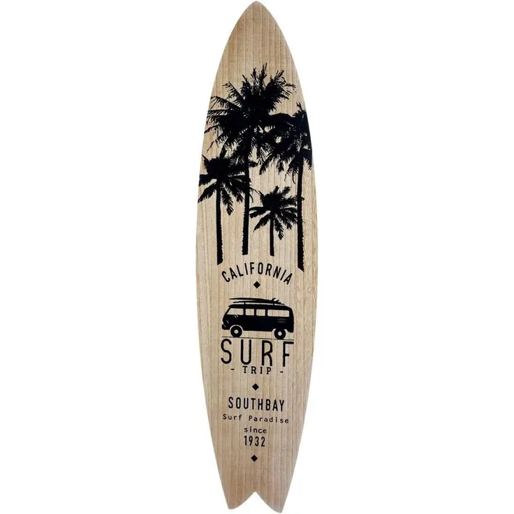 Hauseinrichtung Wanddeko Surf Board weiß