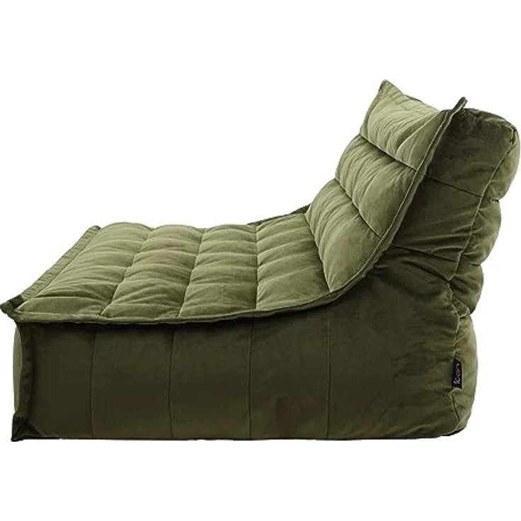 icon Sitzsack Sofa XXL aus Samt „Kota", 100x140x72cm, Made in Germany, für Erwachsene, XXL Sitzsack – Bild 7