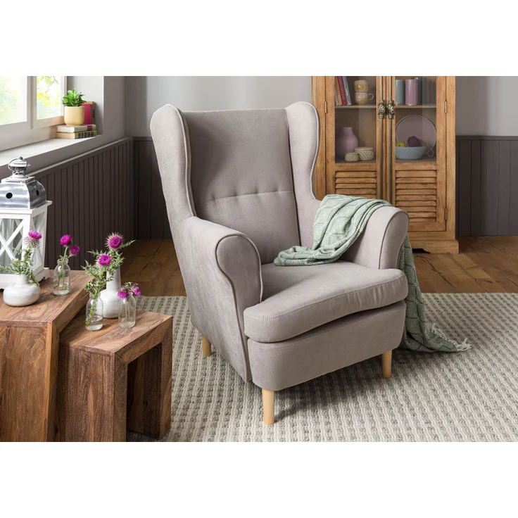 Ohrensessel 71x74x105 taupe SCANDI #110 – Bild 9
