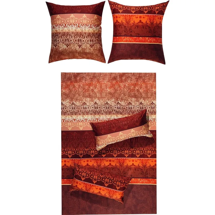 Erwin Müller Bettwäsche Bettwäsche, Mako-Satin, 2 teilig, Ornamente