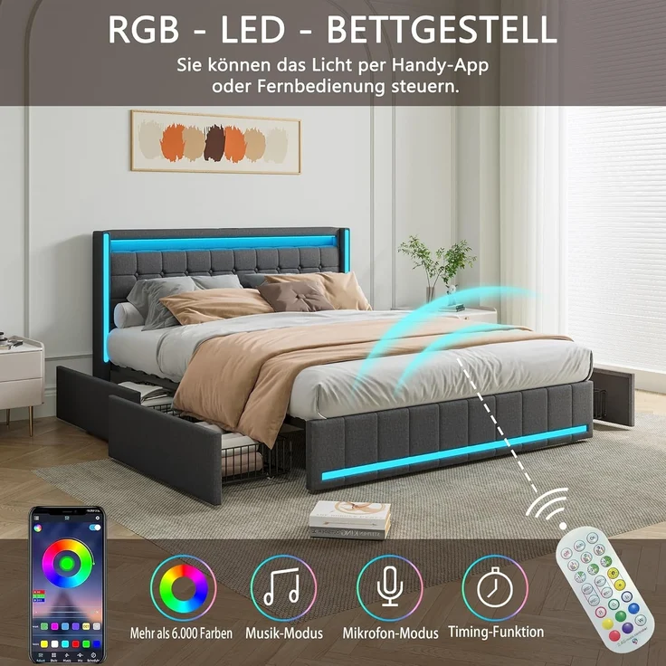 PXloue Massagesessel TV-Sessel Elektrisch Massage Relaxsessel Schlafsessel Fernsehsessel (inkl. Aufstehhilfe und Fernbedienung), mit Liegefunktion Massagefunktion und Wärmefunktion, bis 150 kg – Bild 4
