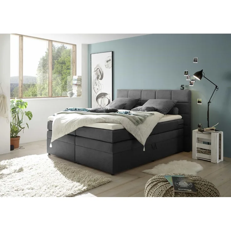 ED Exciting Design Boxspringbett Tacoma 180 x 200 mit Bettkästen