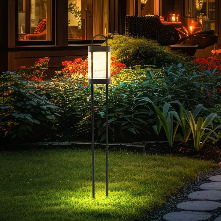 LED Außenstehleuchte, Metall schwarz, H 100 cm – Bild 3