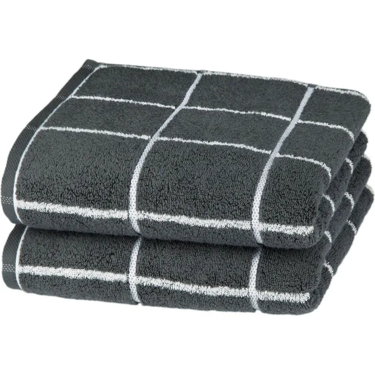 ROSS Handtücher Cashmere Überkaro, Frottier (2-St), in modischen Farben