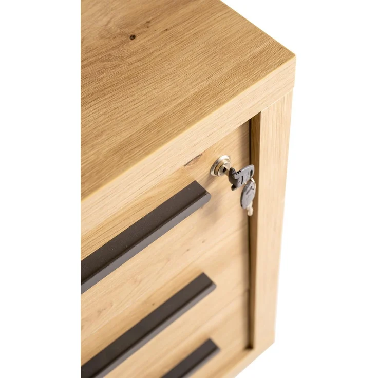 Rollcontainer Renatura / Rilega, Holzwerkstoff, Holzfarben, 80 x 75 x 80 cm – Bild 6