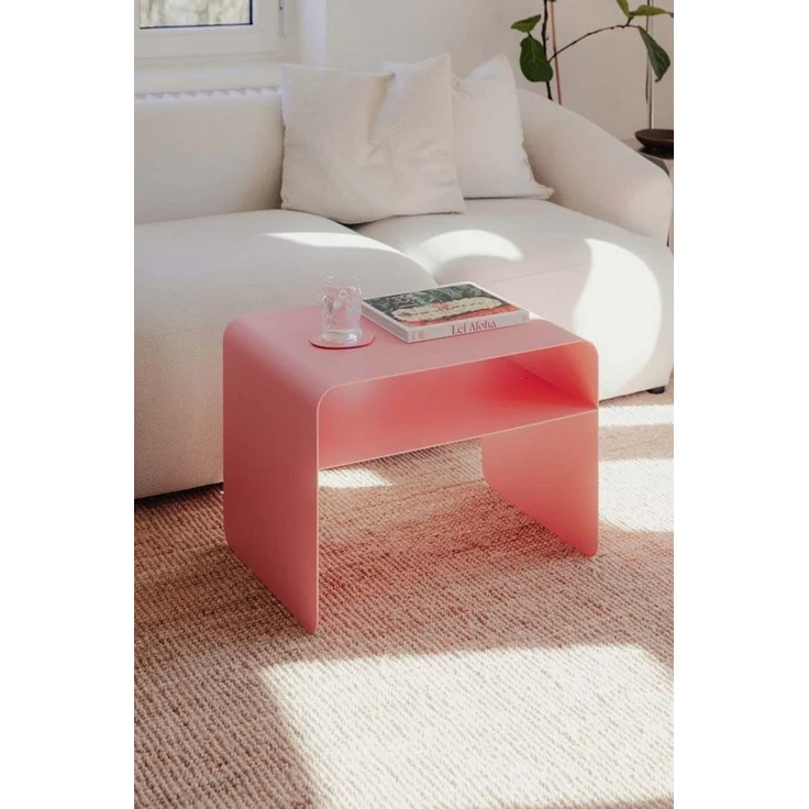 Metallbude Couchtisch COSMO, 2in1 - Design Couchtisch ohne Montage, rutschfest & kratzfest – Bild 4