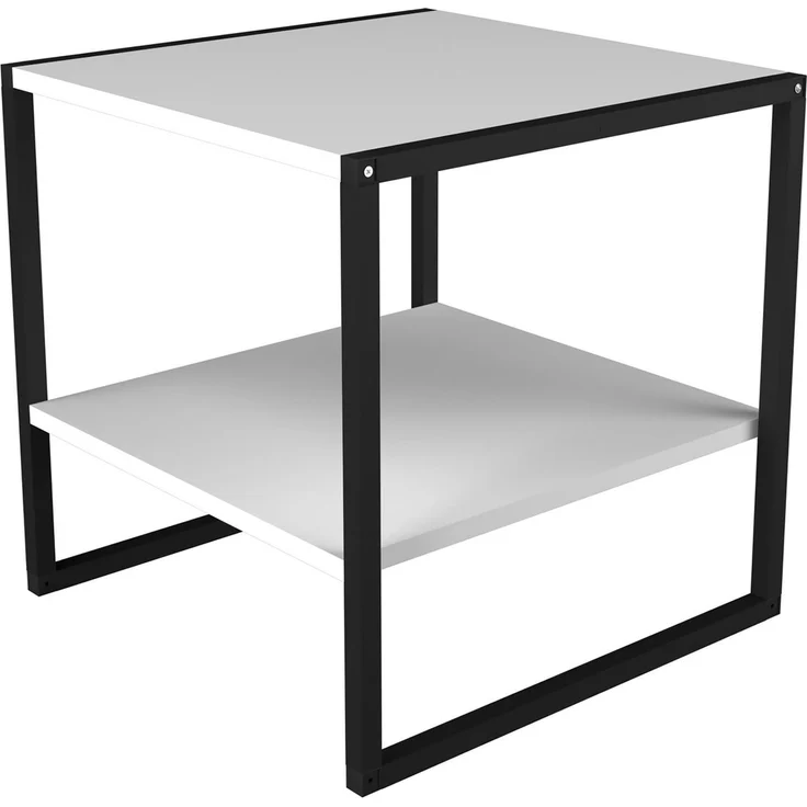 VCM Beistelltisch & Couchtisch Insasi 919063 Weiß H. 50 x B. 50 x T. 50 cm – Bild 2
